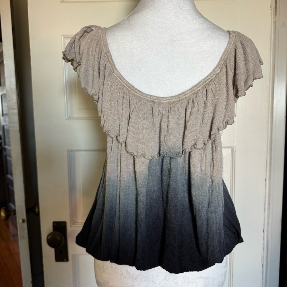 Free People Cora Lee Ombre Ruffle Top – Size Small - Picture 2 of 12